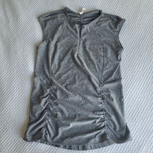 ATHLETA Contoured Heather Tank 1/4 zip size M